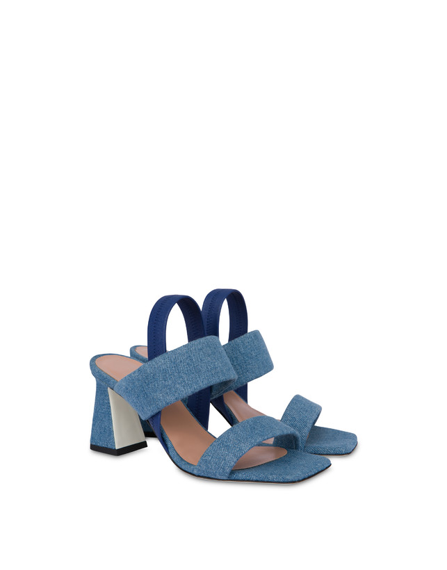 Pollini Sandali In Tessuto Denim Denim Vendita Calda