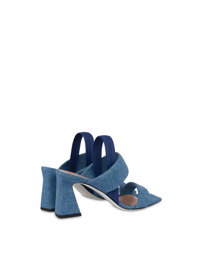 Pollini Sandali In Tessuto Denim Denim Vendita Calda