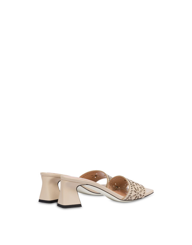 Pollini Sandali In Vitello Laserato Desert Rose Sabbia Vendite Flash