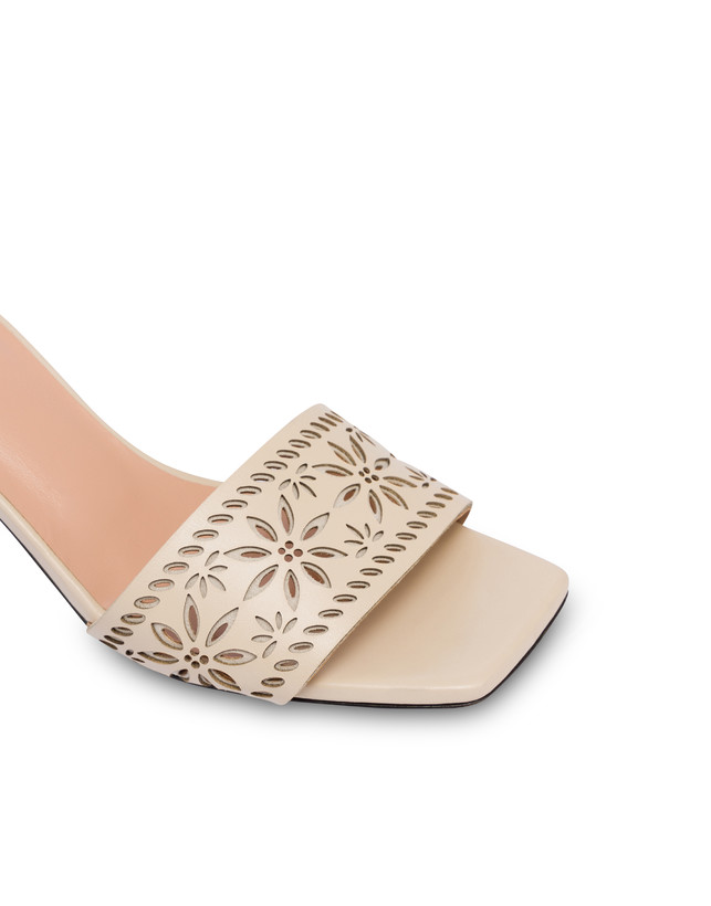 Pollini Sandali In Vitello Laserato Desert Rose Sabbia Vendite Flash