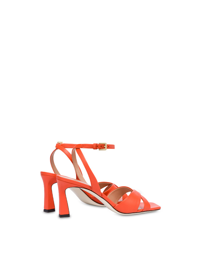 Pollini Sandali In Nappa Cote D'azur Coral 2025
