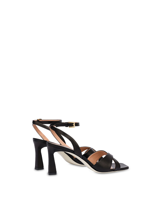 Pollini Sandali In Nappa Cote D'azur Nero Italia