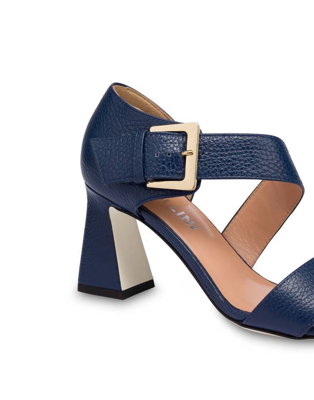 Pollini Sandali In Vitello Con Fibbia Ethos Navy Acquista Ora