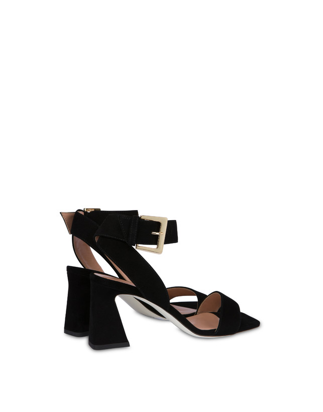 Pollini Sandali In Camoscio Nina Nero Promozione Limitata