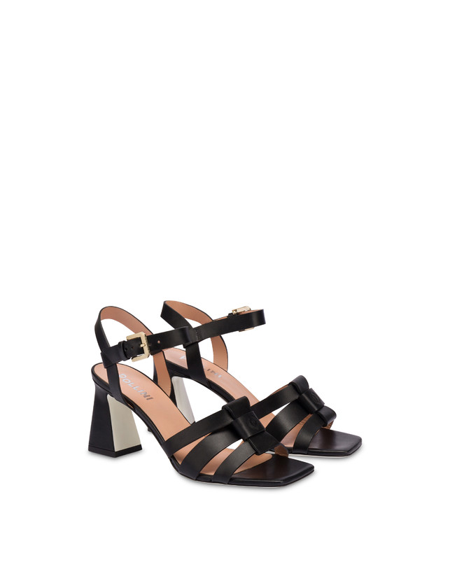Pollini Sandali In Vacchetta Sahara Nero Prezzo Ridotto