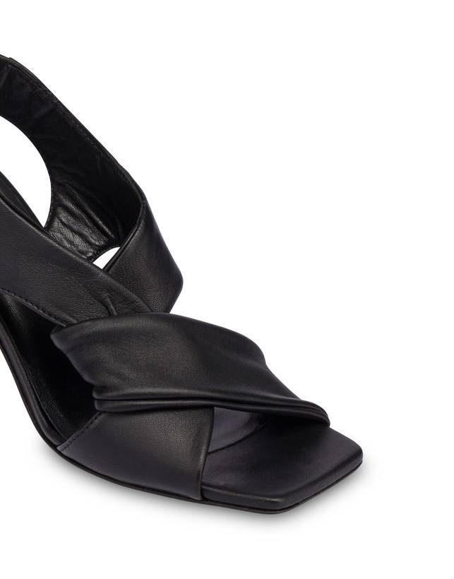 Pollini Sandali In Nappa Oasis Nero Convenienza