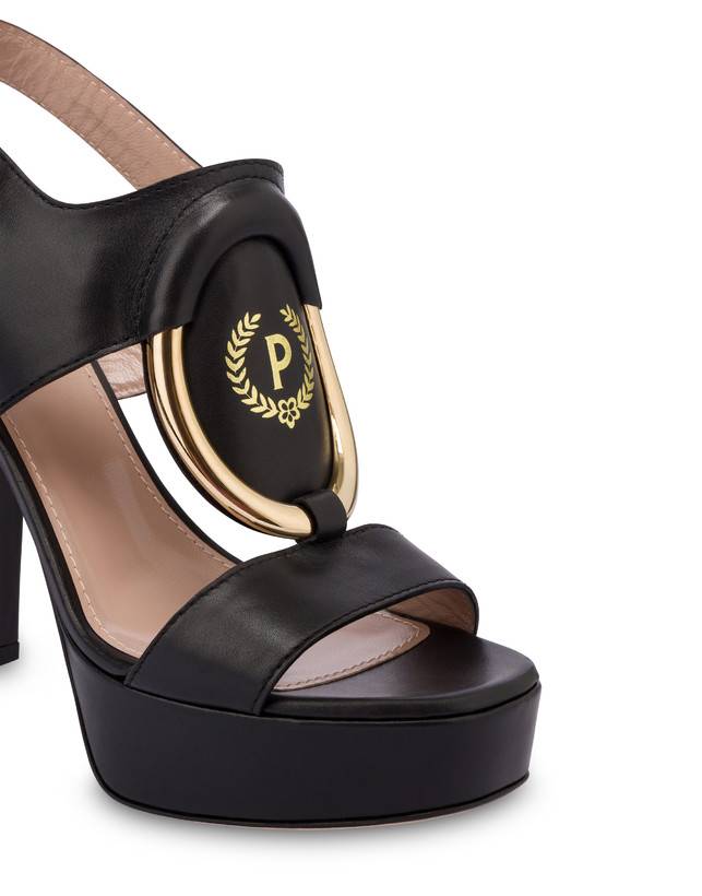 Pollini Sandali Con Plateau Wonder Nero Economico