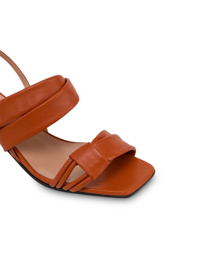 Pollini Sandali In Nappa Lady Tie Wood Saldi