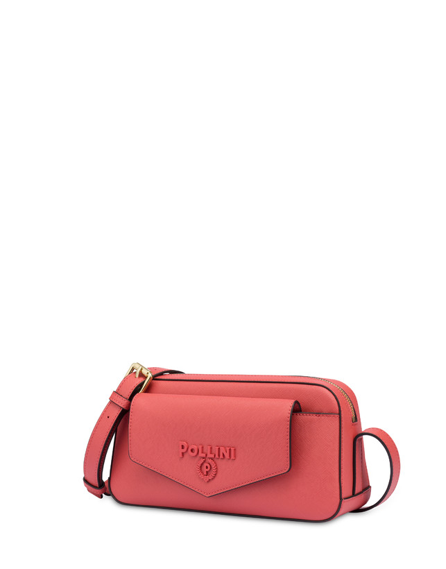 Pollini Borsa A Tracolla Con Maxi Lettering Safari Arancio Acquista Ora