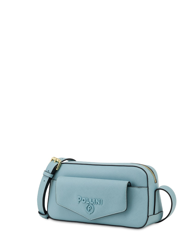 Pollini Borsa A Tracolla Con Maxi Lettering Safari Sky Limitato a 3 giorni