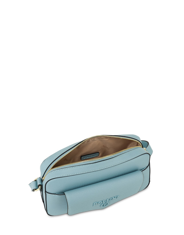 Pollini Borsa A Tracolla Con Maxi Lettering Safari Sky Limitato a 3 giorni