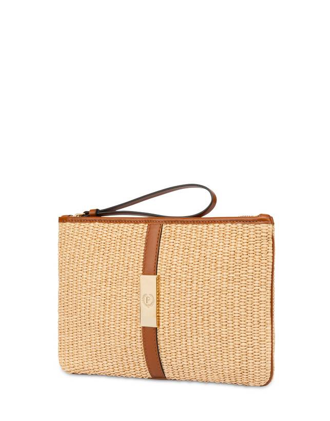 Pollini Pochette In Paglia Essence Sabbia Promozione Limitata