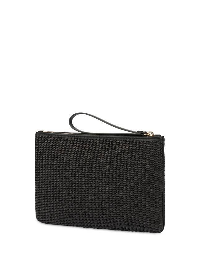 Pollini Pochette In Paglia Essence Nero Fino Al -60%
