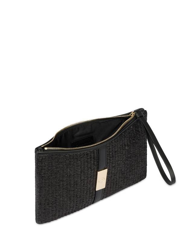 Pollini Pochette In Paglia Essence Nero Fino Al -60%