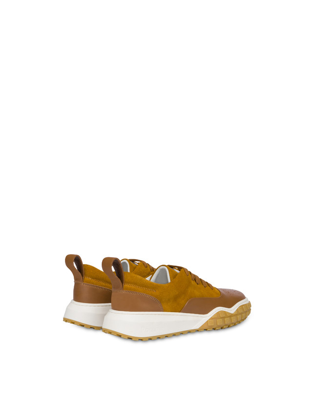 Pollini Sneakers In Crosta E Vitello Runabout Novità