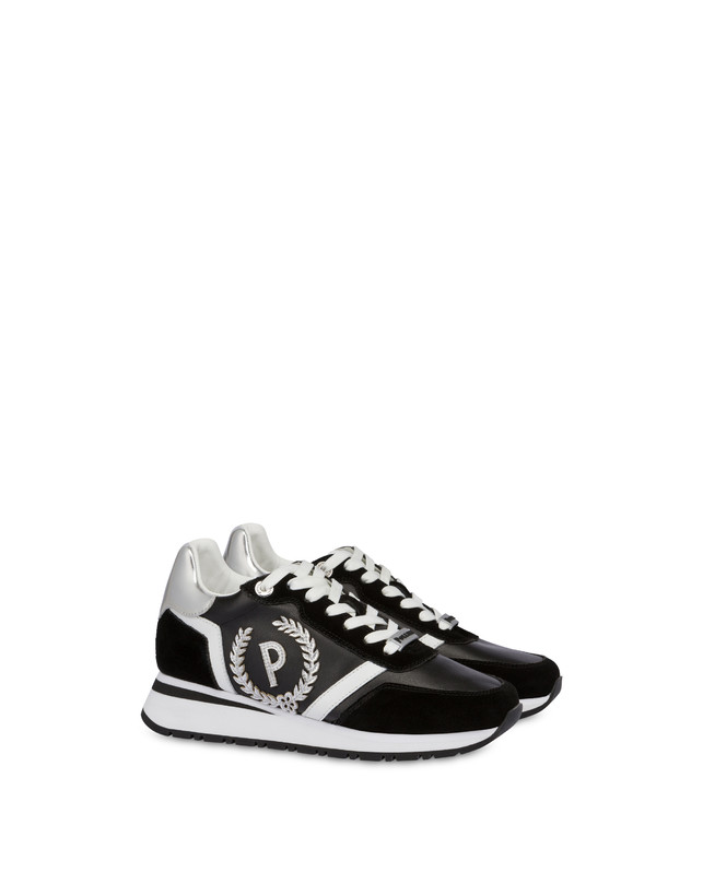 Pollini Sneakers Con Dettagli Laminati Speedy Nero/nero/bianco/argento Presa