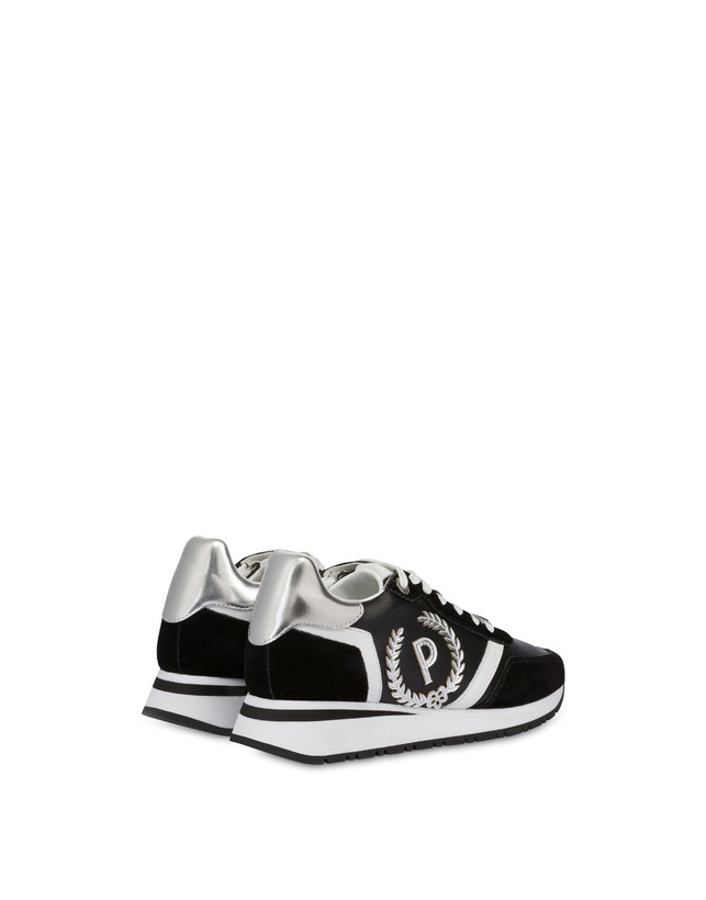 Pollini Sneakers Con Dettagli Laminati Speedy Nero/nero/bianco/argento Presa