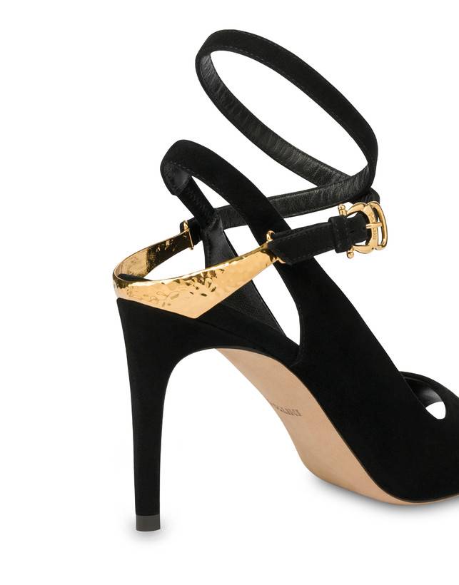 Pollini Sandali In Camoscio Armour Vendite Flash