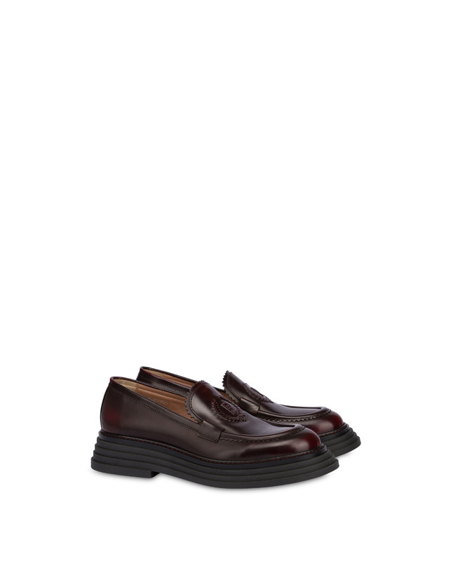 Pollini Mocassini In Vitello Abrasivato Stairway Mosto Negozi Online