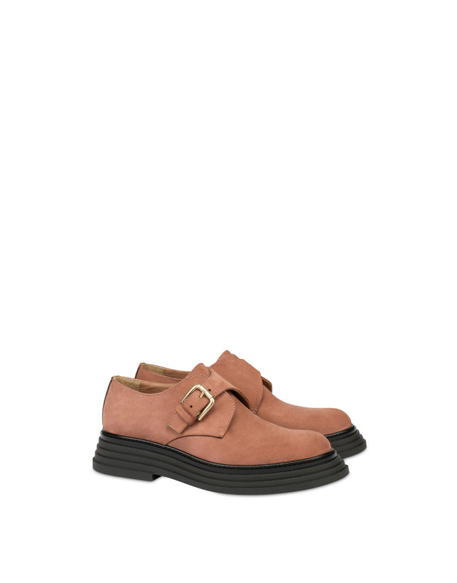 Pollini Monk Strap In Nabuk Stairway Antico Consegna Veloce