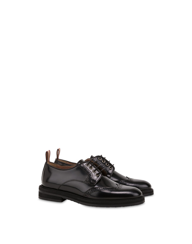 Pollini Derby In Vitello Abrasivato Mannish Nero Affare Del Giorno