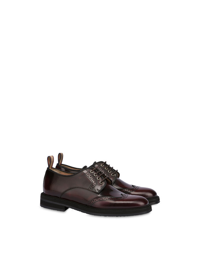 Pollini Derby In Vitello Abrasivato Mannish Mosto Prezzo Ridotto