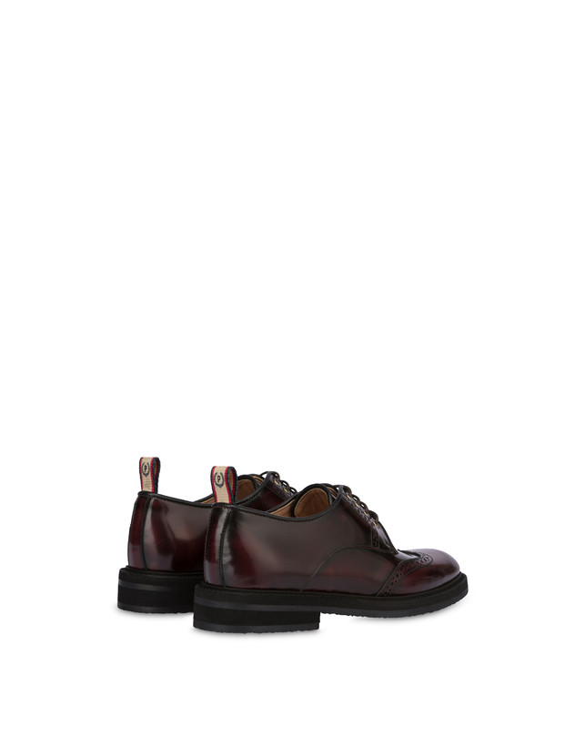 Pollini Derby In Vitello Abrasivato Mannish Mosto Prezzo Ridotto