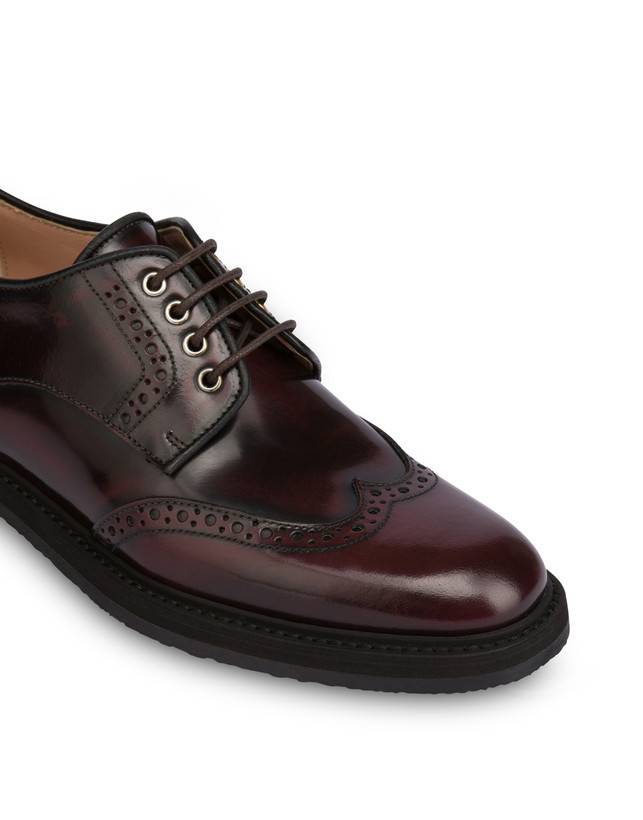 Pollini Derby In Vitello Abrasivato Mannish Mosto Prezzo Ridotto