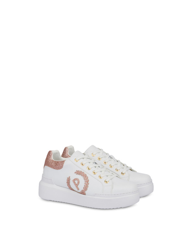 Pollini Sneakers Carrie Con Glitter Bianco/antico Convenienza