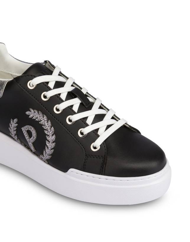 Pollini Sneakers Carrie Con Glitter Nero/acciaio Novità