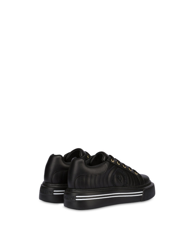 Pollini Sneakers In Vitello Doona Nero Sconto