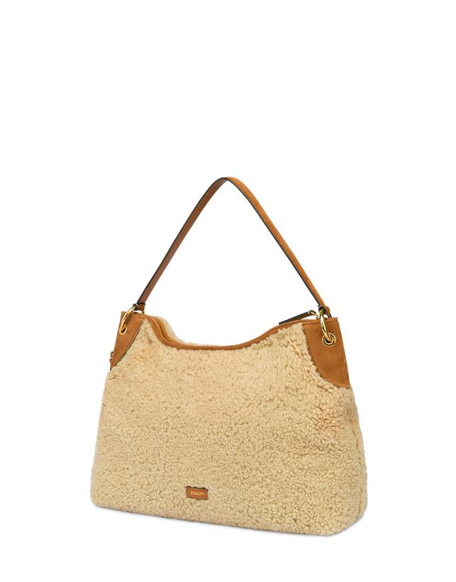 Pollini Hobo Bag In Montone E Crosta Anjia Negozio