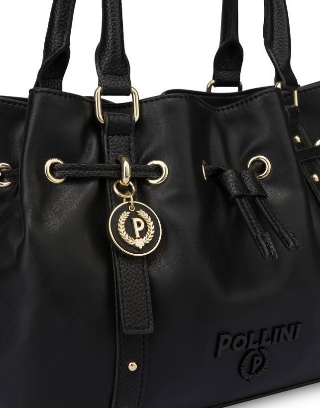 Pollini Piccola Borsa In Nappa Serena Nero/nero Qualità