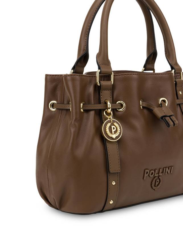 Pollini Piccola Borsa In Nappa Serena Marrone/marrone Vendita