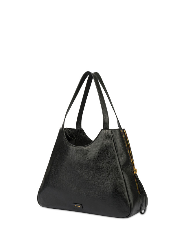 Pollini Shopper In Vitello Bottalato Rider Pezzi Unici