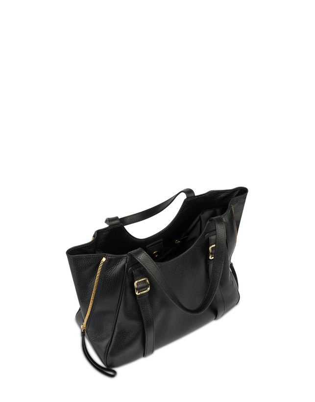 Pollini Shopper In Vitello Bottalato Rider Pezzi Unici