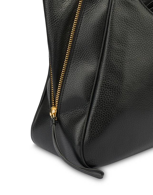 Pollini Shopper In Vitello Bottalato Rider Pezzi Unici