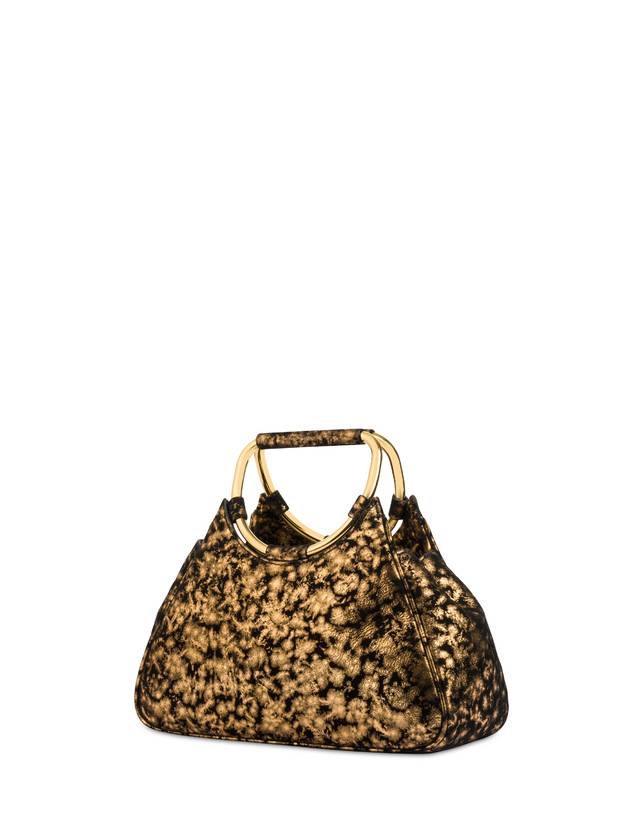 Pollini Clutch In Camoscio Effetto Dorato Armour Consegna Veloce