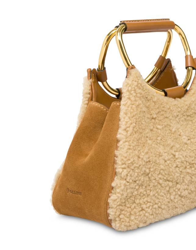 Pollini Clutch In Montone E Crosta Armour Promozione Limitata