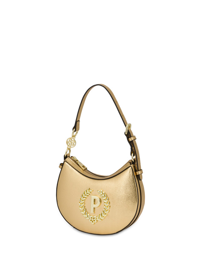 Pollini Mini Hobo Bag Laminata Ibis Oro Online
