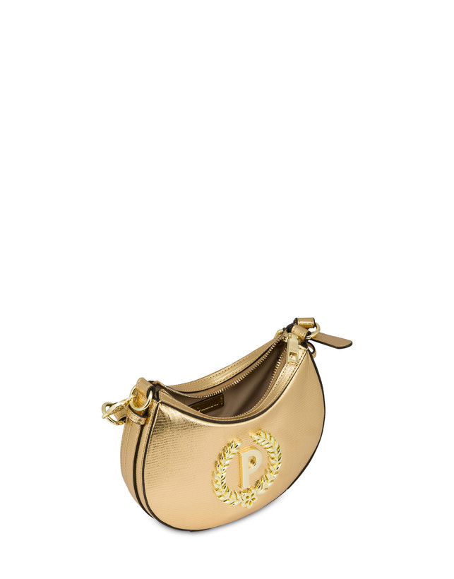 Pollini Mini Hobo Bag Laminata Ibis Oro Online