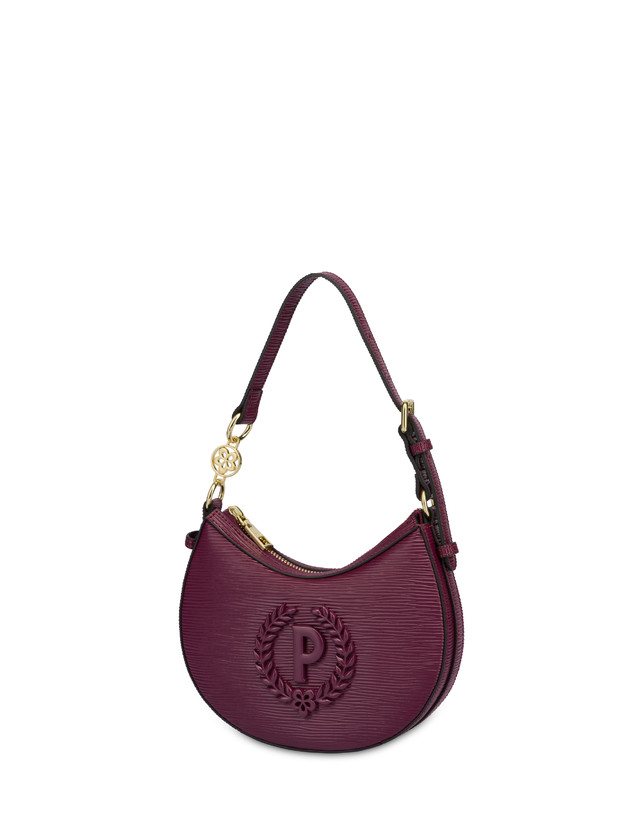 Pollini Hobo Bag Mini Ibis Burgundy In Vendita