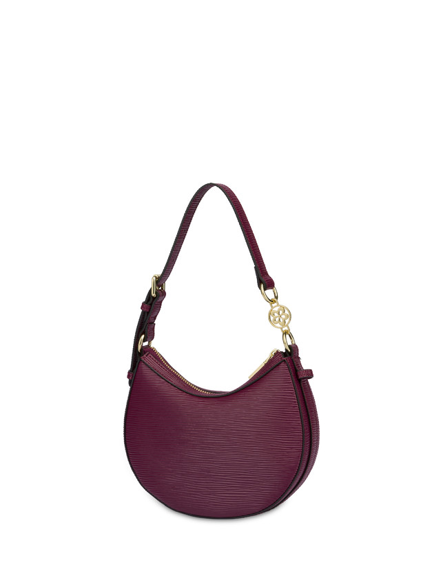Pollini Hobo Bag Mini Ibis Burgundy In Vendita