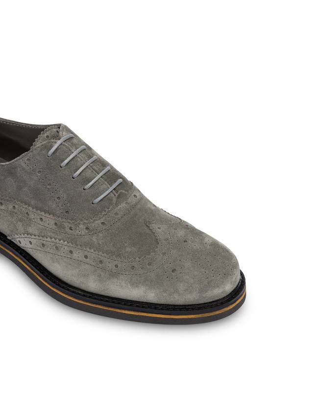 Pollini Derby In Crosta Con Broguering Corinto Grafite Saldi Di Fabbrica