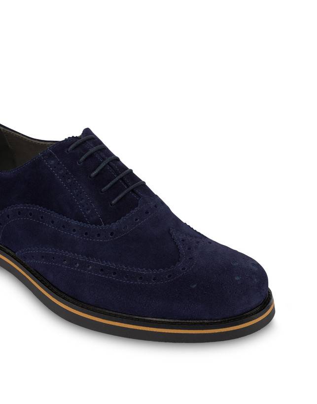 Pollini Derby In Crosta Con Broguering Corinto Blu I Più Venduti