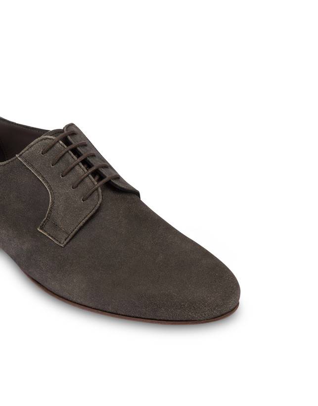 Pollini Derby In Scamosciato Flexy Grafite Moda