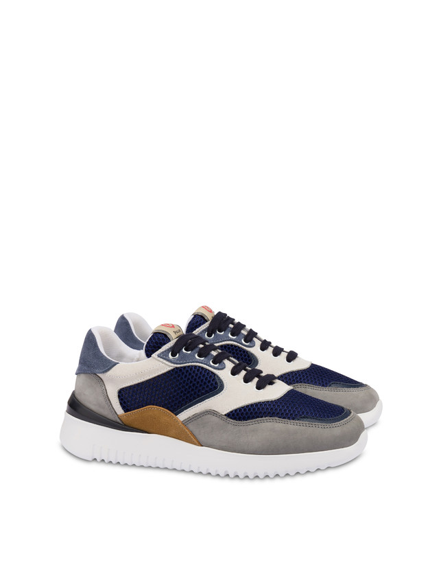 Pollini Sneakers Multicolor B-side Blu/grafite/navy/bianco/azzurro/mais Soddisfazione Garantita