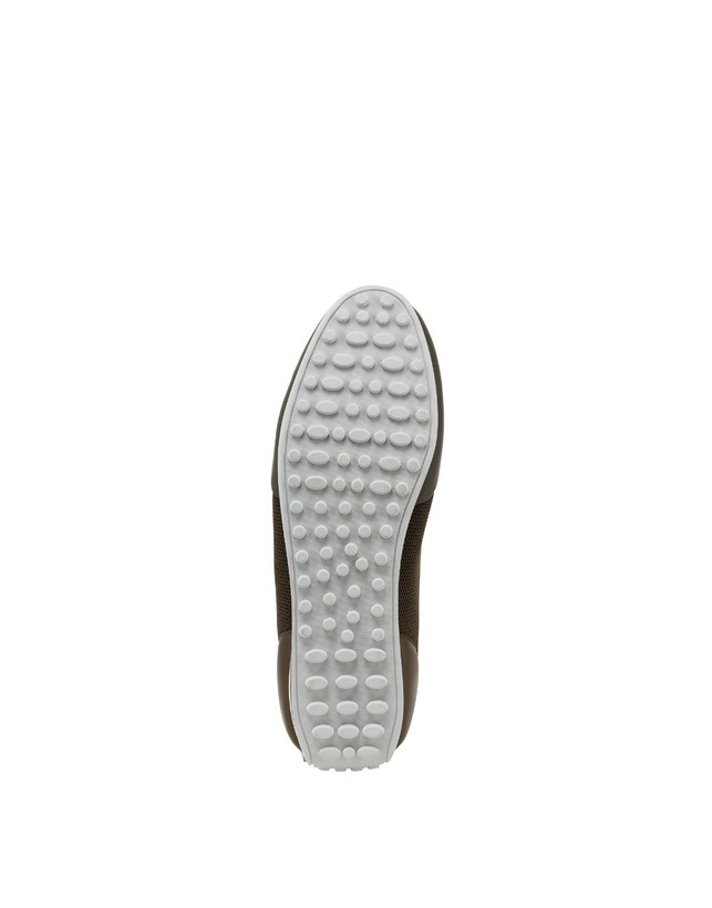 Pollini Sneakers In Vitello E Rete Sporty Driver Militare/militare/militare Negozi Online