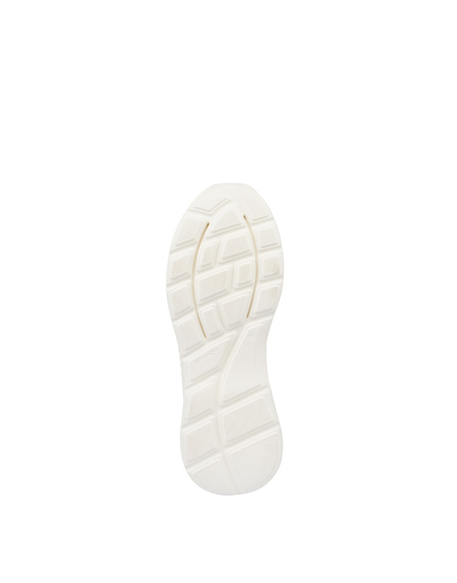 Pollini Sneakers In Nylon E Pelle Sfera Bianco/bianco/bianco/bianco/bianco/bianco Promozione Limitata