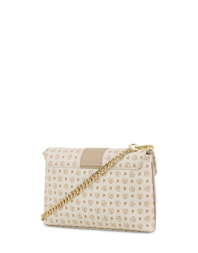 Pollini Borsa A Spalla Heritage Logo Classic Avorio/ghiaccio Sottocosto